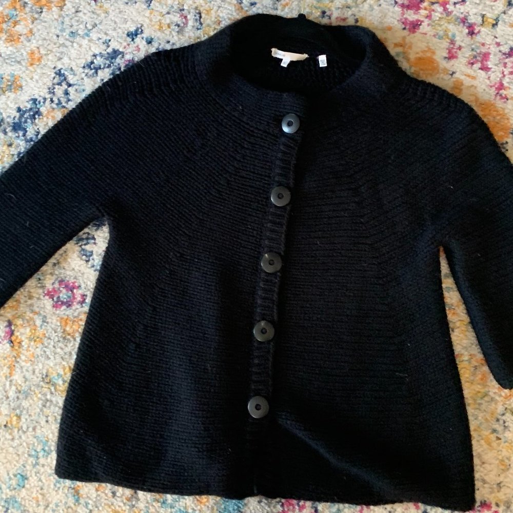 Vince Black 3/4 Cardigan